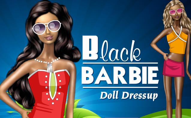 princess black barbie doll dress up game online 2013