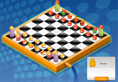لعبة شطرنج الوجه المبتسم