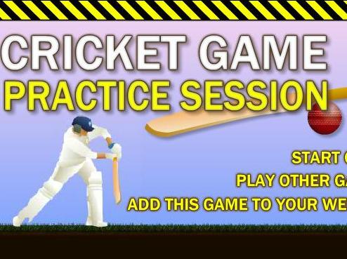 free online cricket practice session game