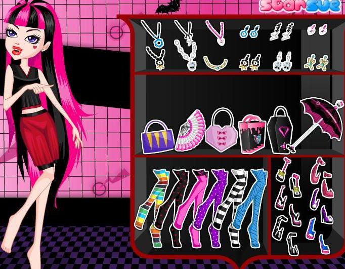 monster high draculaura make over dress up girls game - Play Free Games  Online