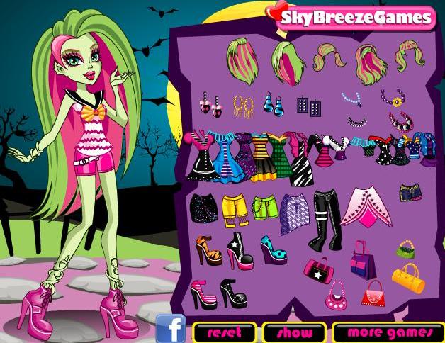 monster high venus McFlytrap's bold style dress up girls game - Play Free  Games Online