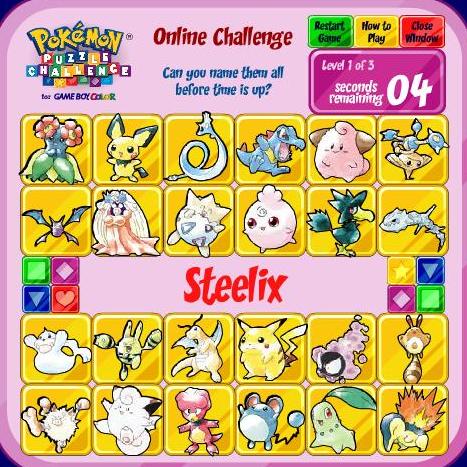 pokemon puzzle challenge game - Play Free Games Online