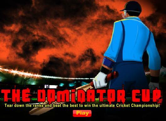 free online dominator cup cricket game