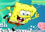 spongebob squarepants jellyfish shuffleboard game